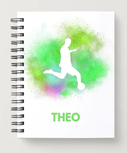 A5 football design notebook