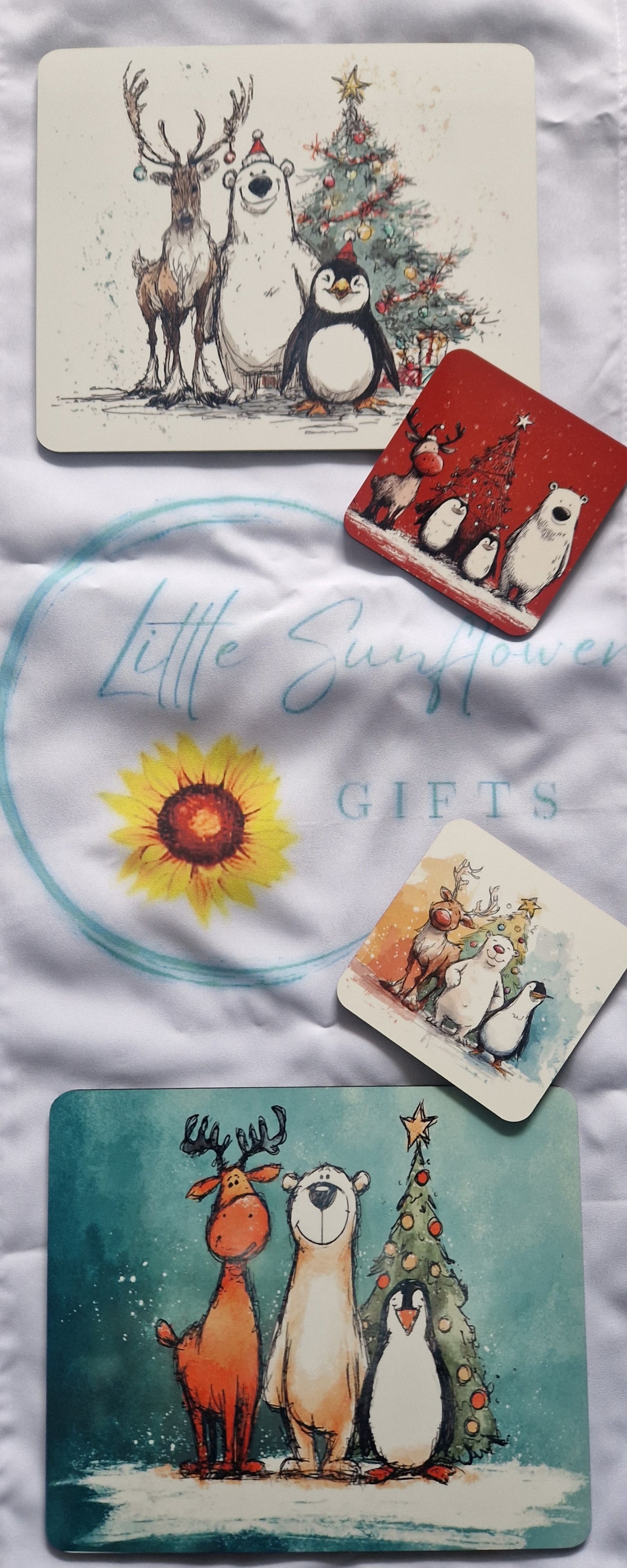 Christmas placemats and coasters