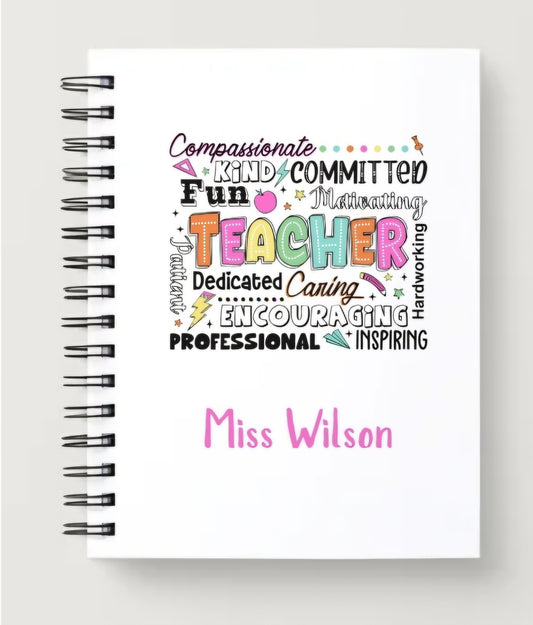 Personalised A5 teacher Notebook