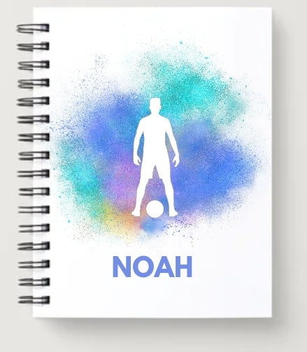 A5 football design notebook