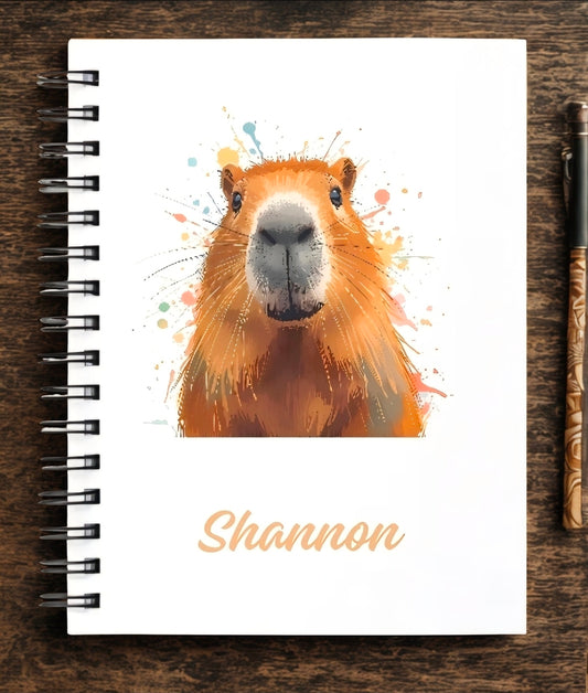 A5 Personalised Capybara notebook