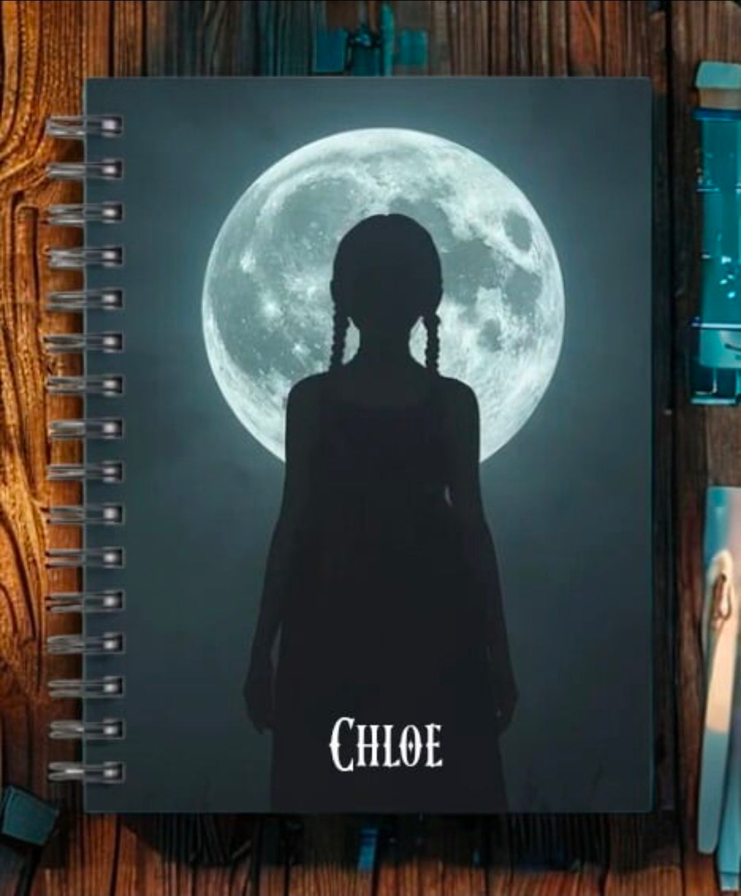 Wednesday inspired A5 personalised notebook