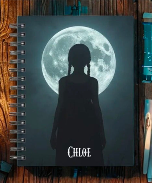 Wednesday inspired A5 personalised notebook