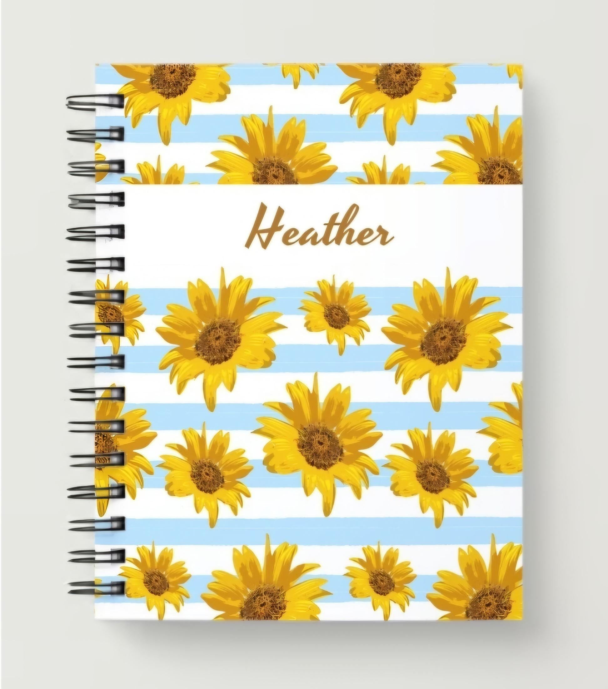 Sunflower design notebook