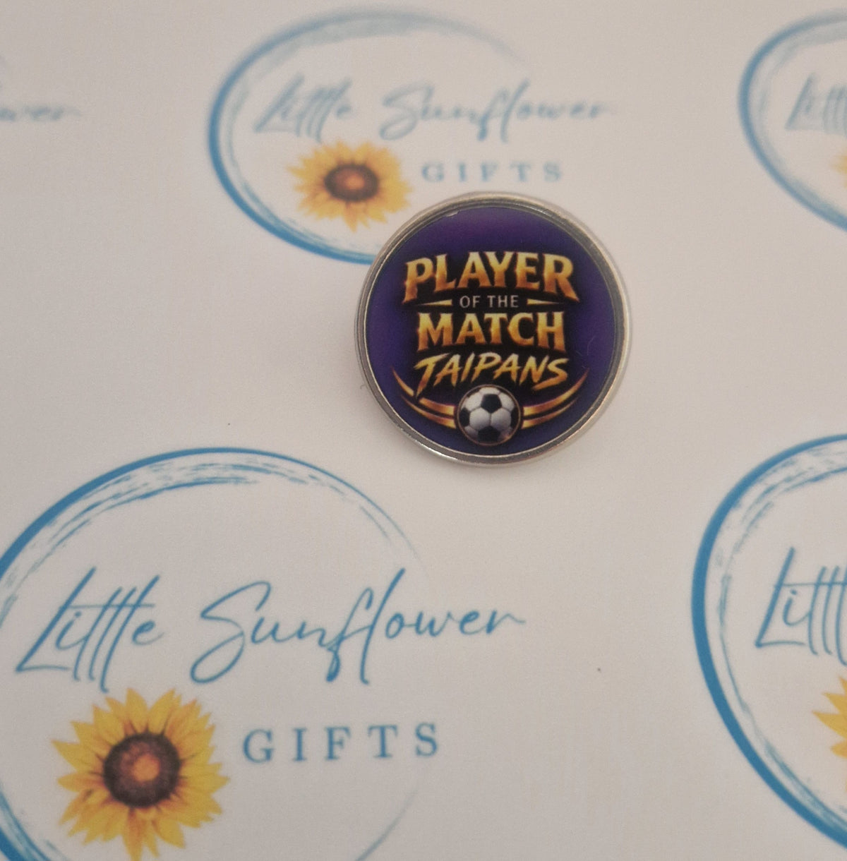Player of the Match lapel pin badge