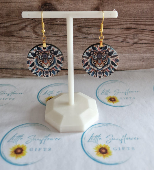 Tiger Boho earrings