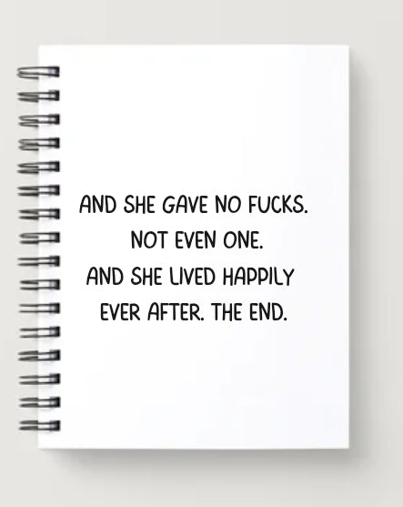 A5 NOTEBOOK she gave no....