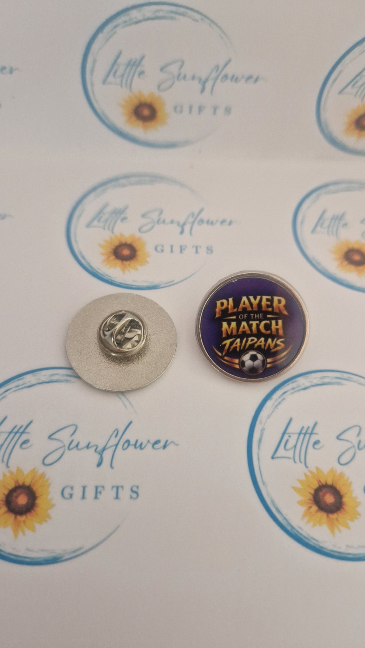 Player of the Match lapel pin badge
