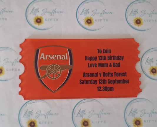 Acrylic Ticket